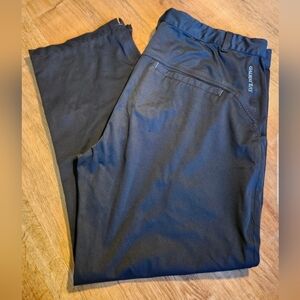 Galway Bay GOLF All Weather Performance Pants Mens 40x30 Black Pockets Belt Loop